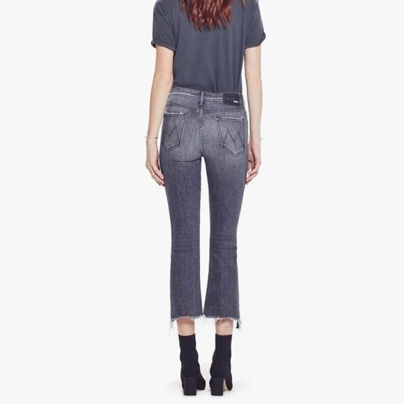NEW Mother The Insider Crop Step Chew Jeans (Sz 24) Pedal To The Metal Destroyed - Picture 2 of 16